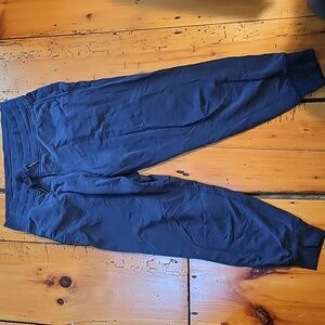 Athleta Navy Jogger Sweatpants with Elastic Cuffs